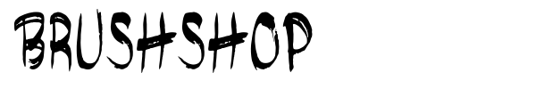 Brushshop font preview